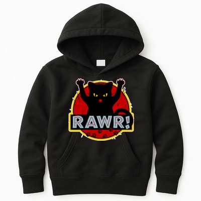 Parody Cat Rawr Logo Kids Hoodie