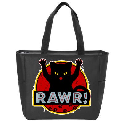 Parody Cat Rawr Logo Zip Tote Bag