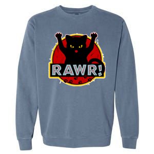 Parody Cat Rawr Logo Garment-Dyed Sweatshirt