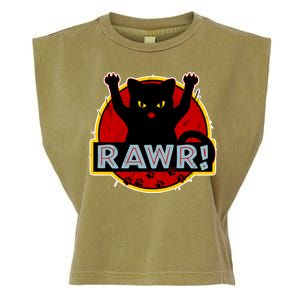 Parody Cat Rawr Logo Garment-Dyed Women's Muscle Tee