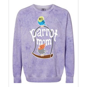 Parrot Mom Colorblast Crewneck Sweatshirt