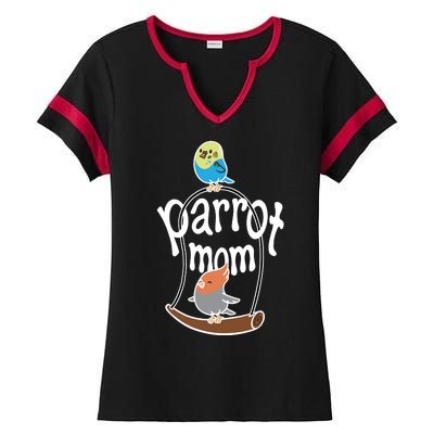 Parrot Mom Ladies Halftime Notch Neck Tee