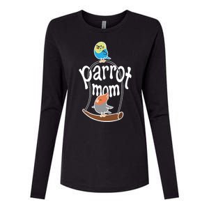 Parrot Mom Womens Cotton Relaxed Long Sleeve T-Shirt