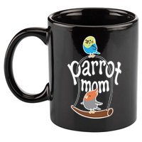 Parrot Mom 11oz C Handle Ceramic Mug
