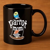 Parrot Mom 11oz C Handle Ceramic Mug