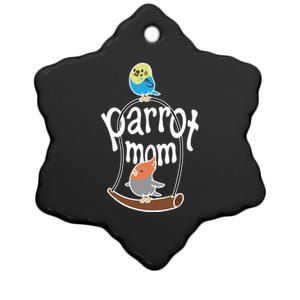 Parrot Mom Ceramic Star Ornament