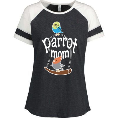 Parrot Mom Enza Ladies Jersey Colorblock Tee