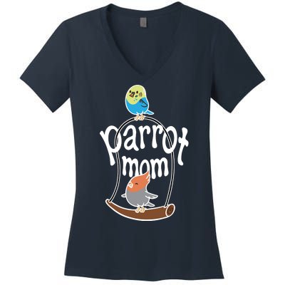 Parrot Mom Women's V-Neck T-Shirt