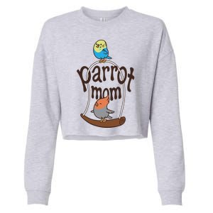 Parrot Mom Cropped Pullover Crew