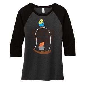 Parrot Mom Women's Tri-Blend 3/4-Sleeve Raglan Shirt