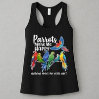 Parrots Make Me Happy Human Make My Head Hurt Womens Tank Top