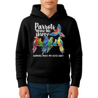 Parrots Make Me Happy Human Make My Head Hurt Kids Hoodie