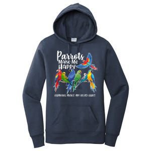 Parrots Make Me Happy Human Make My Head Hurt Women's Pullover Hoodie