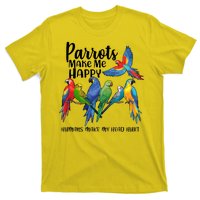 Parrots Make Me Happy Human Make My Head Hurt T-Shirt