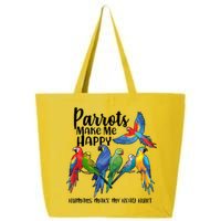 Parrots Make Me Happy Human Make My Head Hurt 25L Jumbo Tote