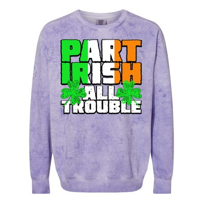 Part Irish All Trouble Colorblast Crewneck Sweatshirt