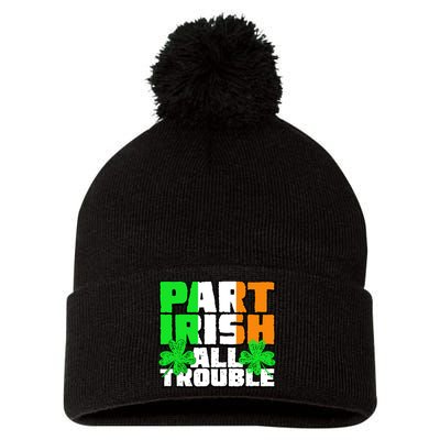 Part Irish All Trouble Pom Pom 12in Knit Beanie