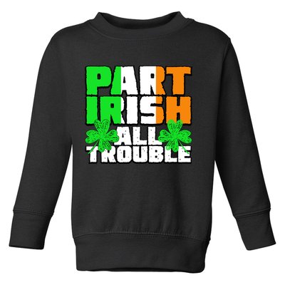 Part Irish All Trouble Toddler Sweatshirt