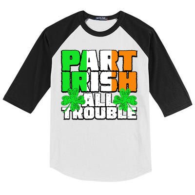 Part Irish All Trouble Kids Colorblock Raglan Jersey