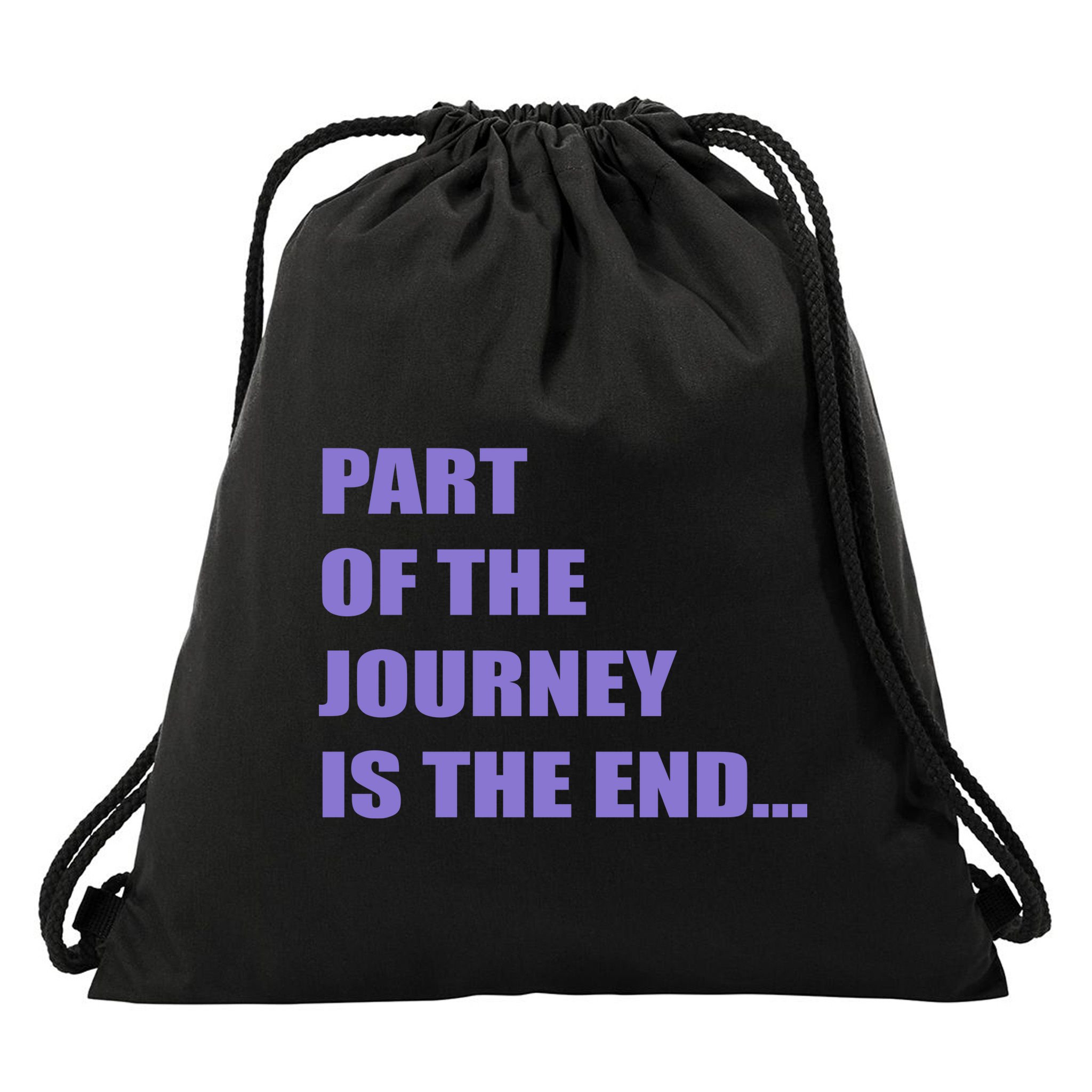 Part Of The Journey Is The End Movie Quote Drawstring Bag