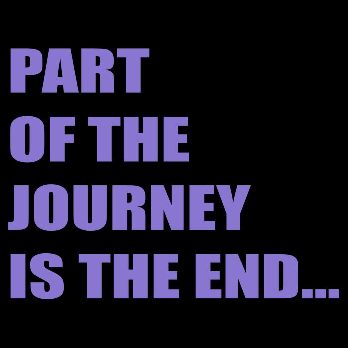 Part Of The Journey Is The End Movie Quote Flatbill Hat
