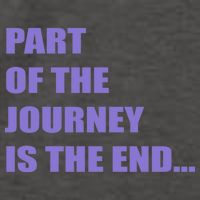 Part Of The Journey Is The End Movie Quote Vector Backpack