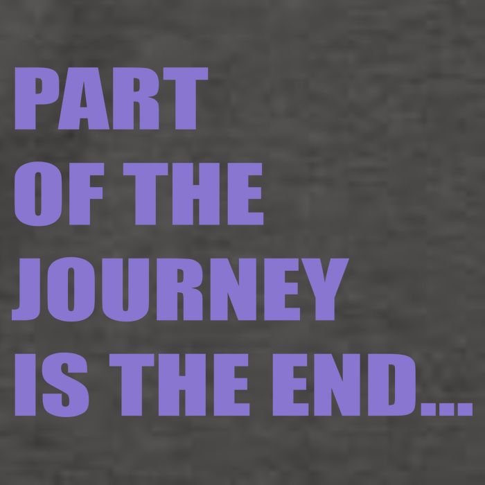 Part Of The Journey Is The End Movie Quote Vector Backpack