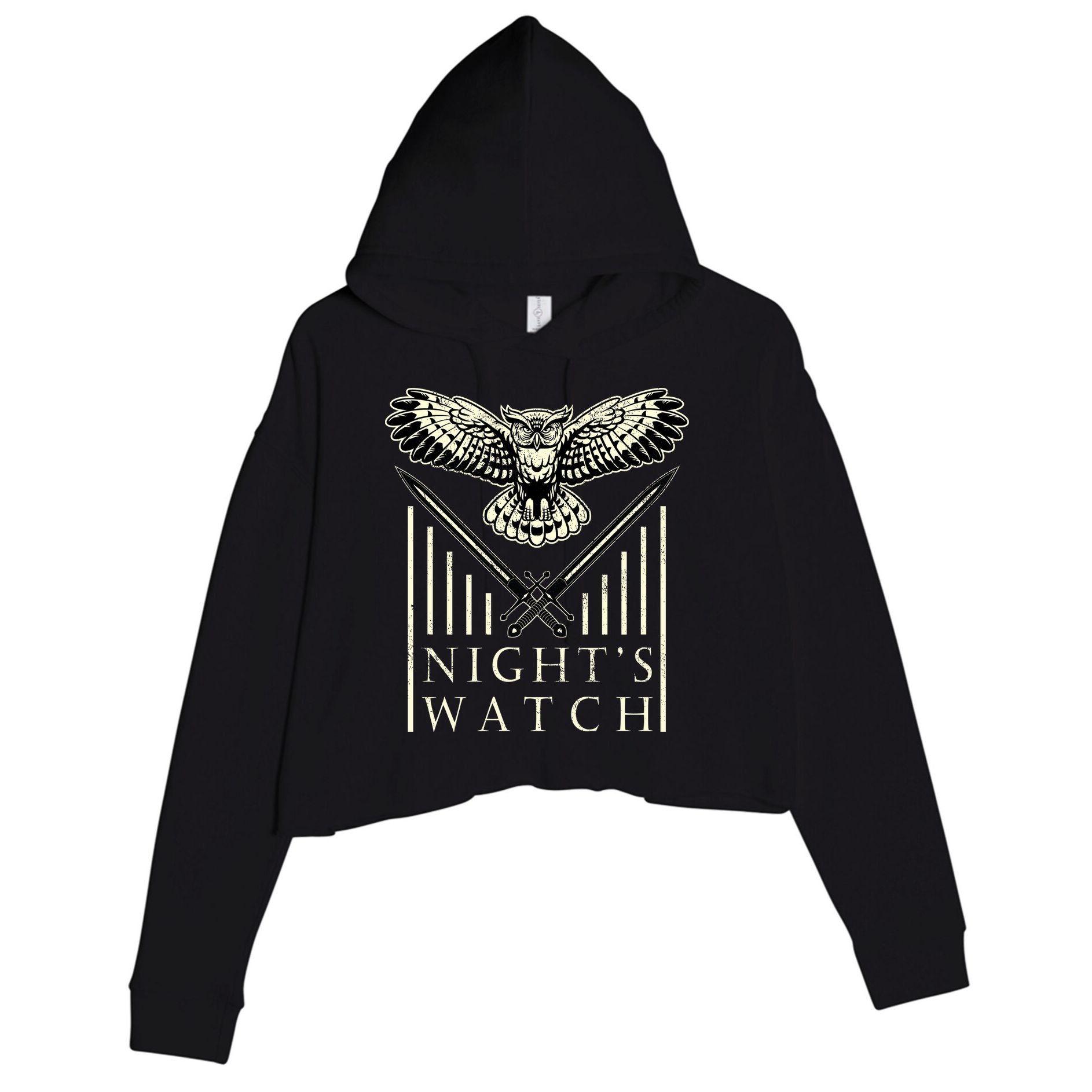 Part Of The Night's Watch Crop Fleece Hoodie