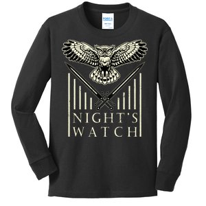 Part Of The Night's Watch Kids Long Sleeve Shirt