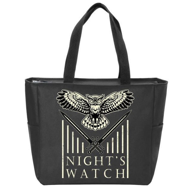 Part Of The Night's Watch Zip Tote Bag