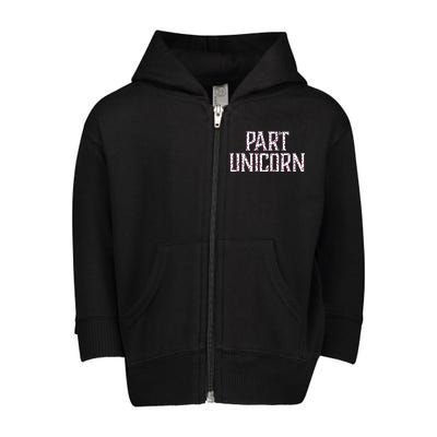 Part Unicorn Toddler Zip Fleece Hoodie