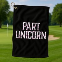 Part Unicorn Golf Towel