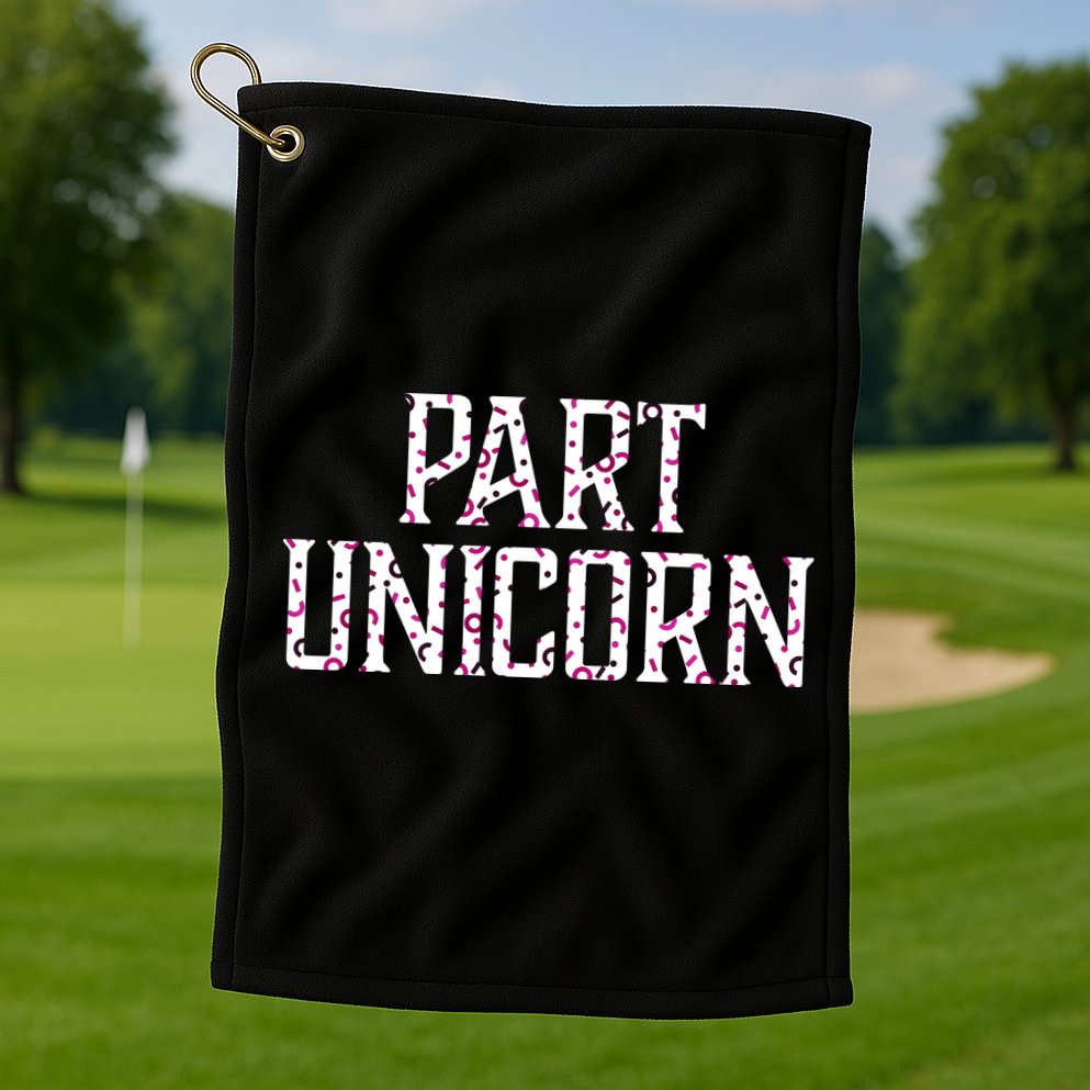 Part Unicorn Golf Towel