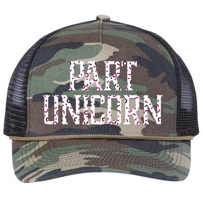 Part Unicorn Retro Rope Trucker Hat Cap