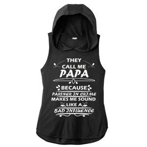 Partner And Crime Papa Ladies PosiCharge Tri-Blend Wicking Draft Hoodie Tank