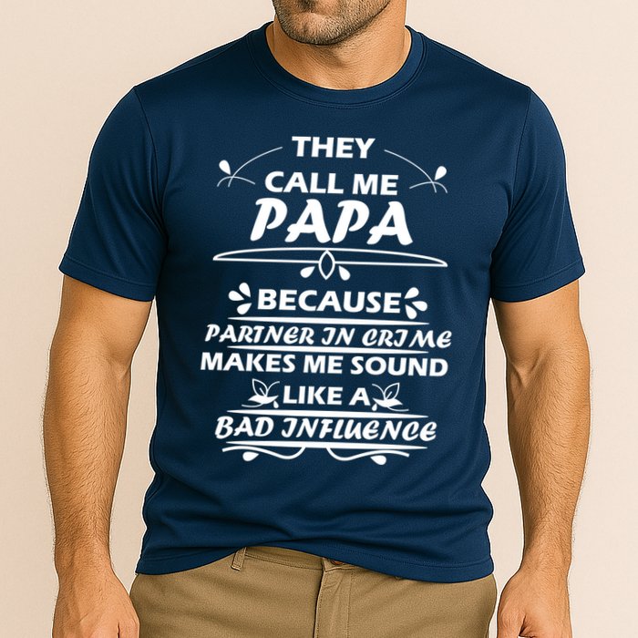 Partner And Crime Papa Cooling Performance Crew T-Shirt