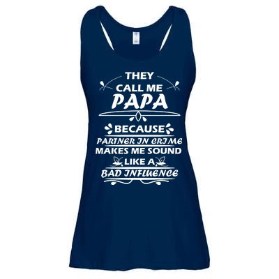 Partner And Crime Papa Ladies Essential Flowy Tank