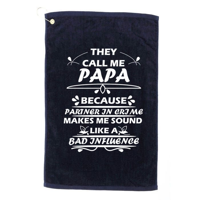 Partner And Crime Papa Platinum Collection Golf Towel