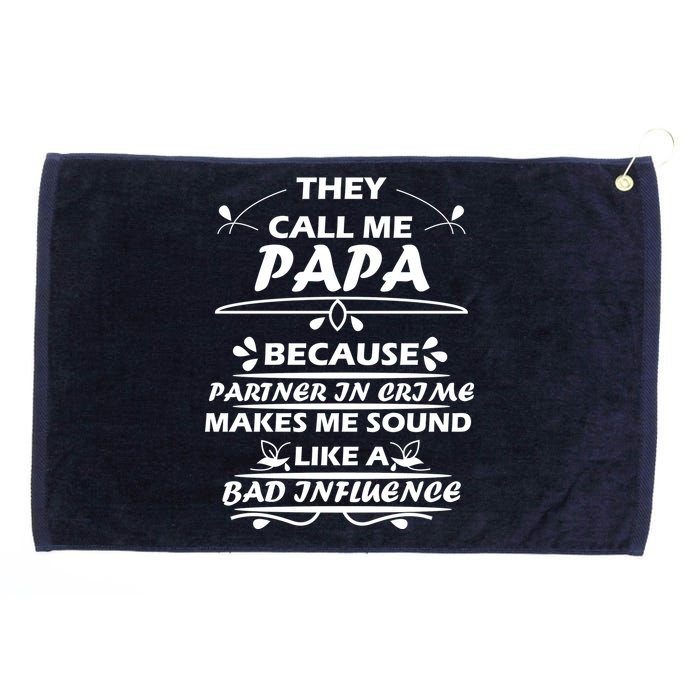 Partner And Crime Papa Grommeted Golf Towel