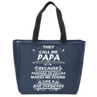 Partner And Crime Papa Zip Tote Bag