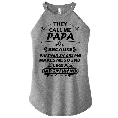 Partner And Crime Papa Women's Perfect Tri Rocker Tank