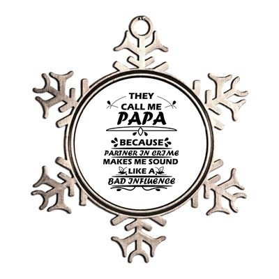 Partner And Crime Papa Metallic Star Ornament