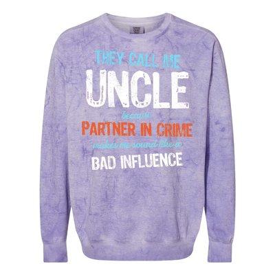 Partner In Crime Uncle Colorblast Crewneck Sweatshirt