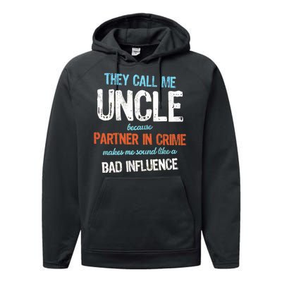 Partner In Crime Uncle Performance Fleece Hoodie