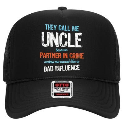 Partner In Crime Uncle High Crown Mesh Back Trucker Hat