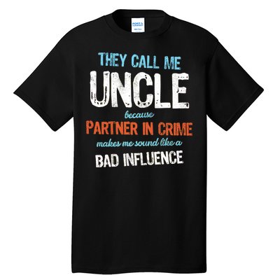 Partner In Crime Uncle Tall T-Shirt