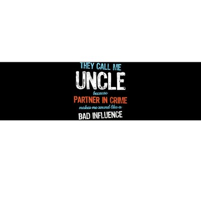 Partner In Crime Uncle Bumper Sticker