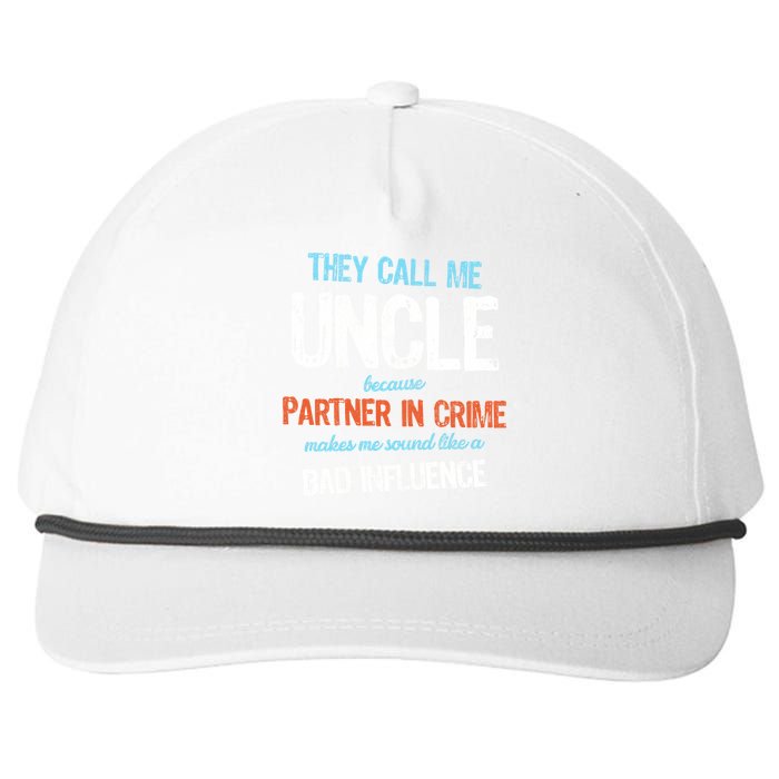 Partner In Crime Uncle Snapback Five-Panel Rope Hat