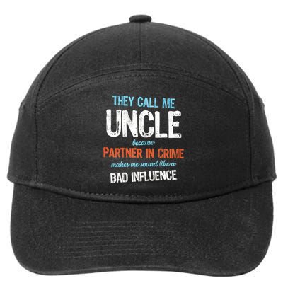 Partner In Crime Uncle 7-Panel Snapback Hat