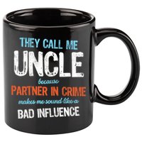Partner In Crime Uncle 11oz C Handle Ceramic Mug
